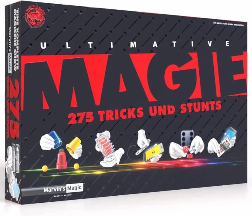 Marvin’s Magic „Ultimative Magie“: schwarze Verpackung mit 275 Tricks und Stunts