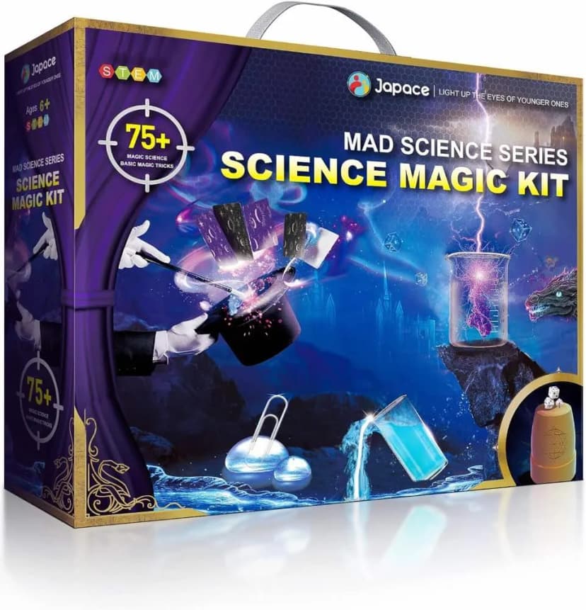 Japace Science Magic Kit: Verpackung mit über 75 Tricks aus Magie und naturwissenschaftlichen Experimenten